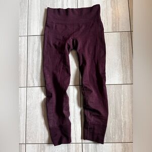 Lululemon ebb to street plum coloured‎ leggings size 10